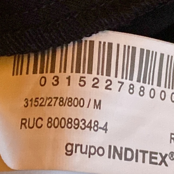 NWOT. Zara Black Viscose Blend Short Dress with Bows. Size M. - Picture 8 of 12